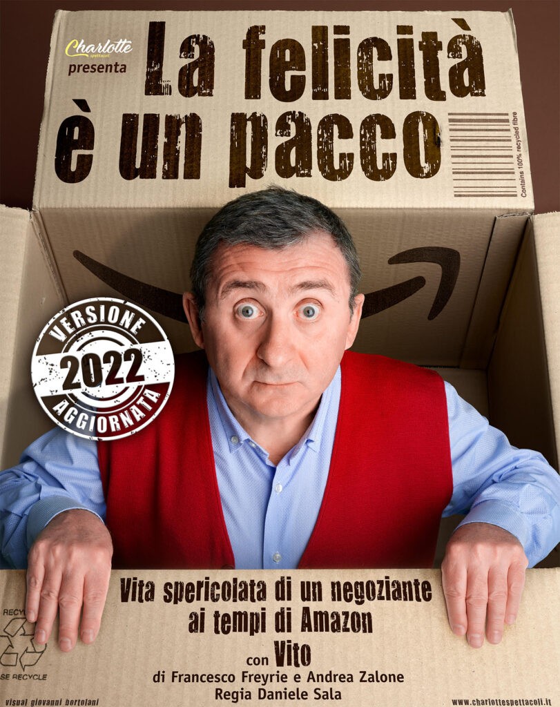 copertina di LA FELICITÀ È UN PACCO