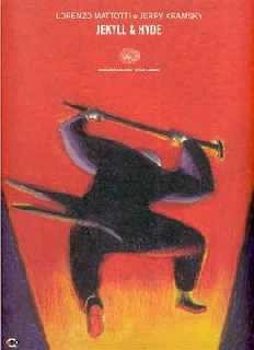 copertina di Lorenzo Mattotti, Jekyll & Hyde. Liberamente tratto dall'opera di Robert Louis Stevenson, Torino, Einaudi, 2002