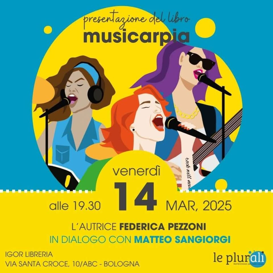 copertina di MUSICARPIA. Guida femminista per una musica sovversiva e collettiva