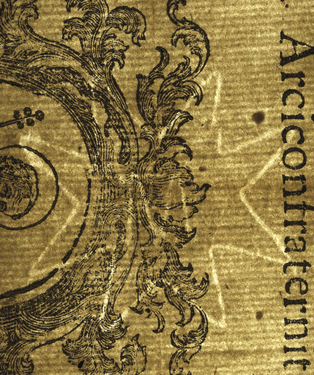image of ID. 173 stella a otto punte, M all’interno