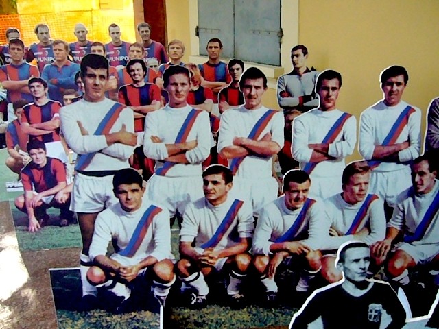 La squadra del Bologna campione d'Italia nel 1964 - Centenario del Bologna FC - Esposizione a Villa delle Rose - 2009