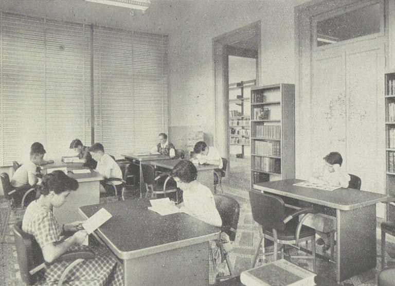Sala studio della Biblioteca dei ragazzi