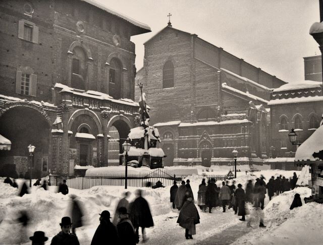 Bologna sotto la neve nell'inverno 1887-1888