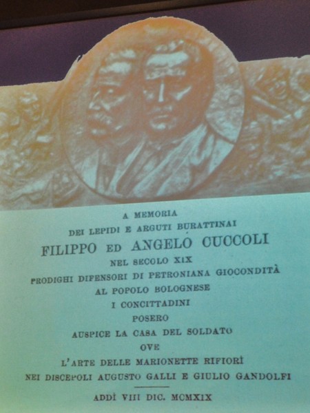 Tomba dei burattinai Filippo e Angelo Cuccoli 