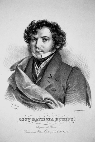 Il tenore Giovan Battista Rubini
