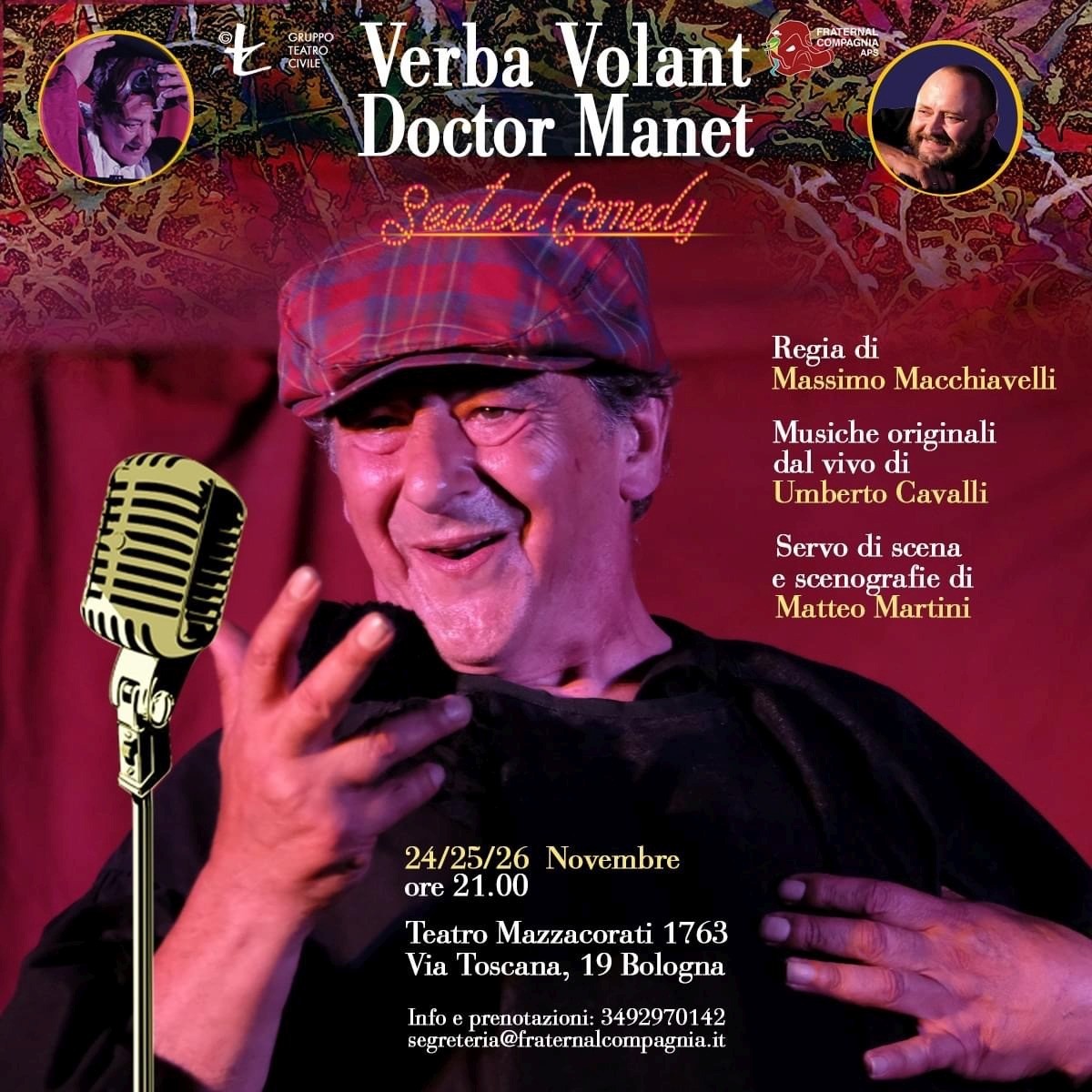 cover of Verba Volant Doctor Manet | Seated Comedy