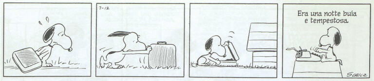 immagine di Snoopy, Era una notte buia e tempestosa (12 luglio 1965)