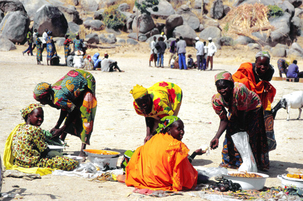 Contrattazioni al mercato di Mayo Plata - Camerun - 2003