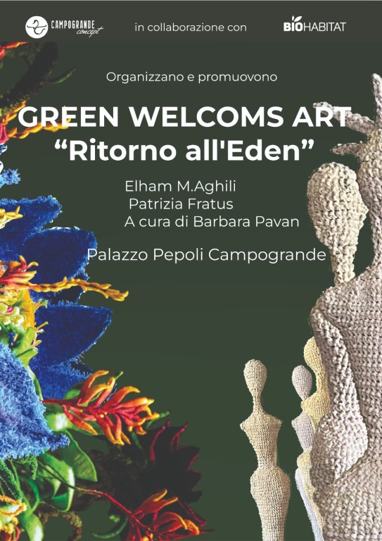 copertina di Elham M.Arghili e Patrizia Fratus. GREEN WELCOMS ART - Ritorno all'Eden