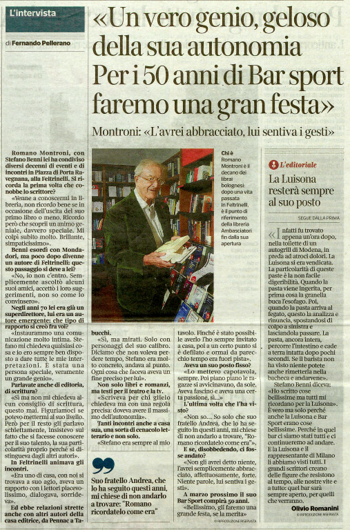 immagine di Intervista a Romano Montroni