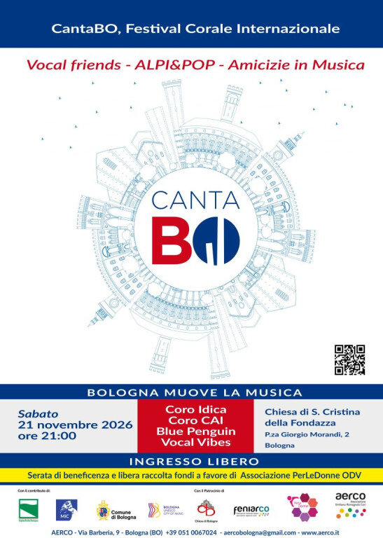 copertina di CantaBO - Vocal friends - ALPI&POP - Amicizie in Musica