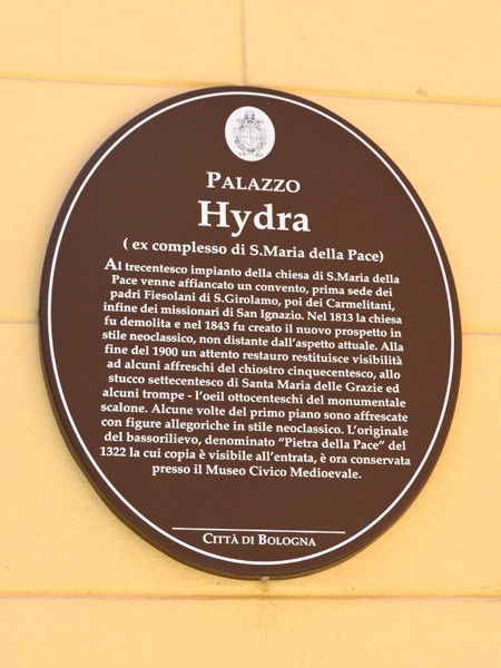 Palazzo Hydra - cartiglio