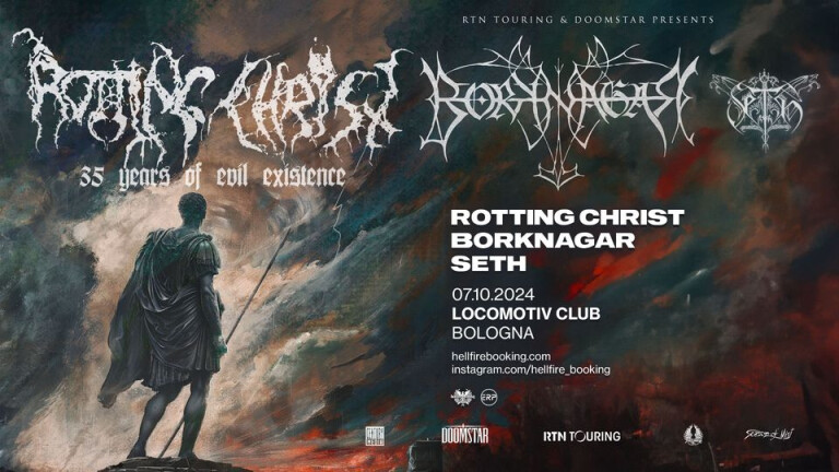 copertina di Rotting Christ e Borknagar co - headliner | opening Seth