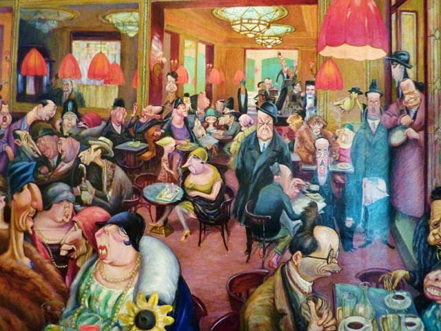 Il Caffè San Pietro in un quadro di U. Tirelli