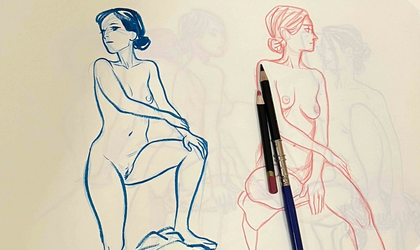 copertina di NudeDOODLE. Sketch e disegni dal vero