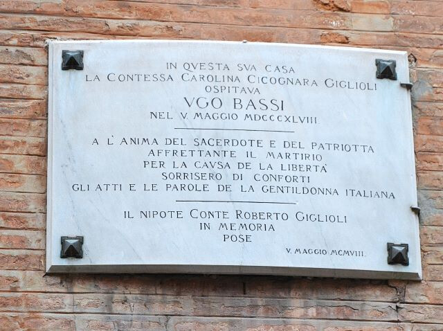 Lapide a Casa Giglioli (FE)