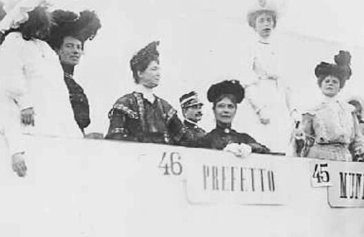 Palco delle autorità all'arrivo della Coppa Florio