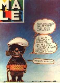 copertina di Il male, quattordicinale di satira, 1978-