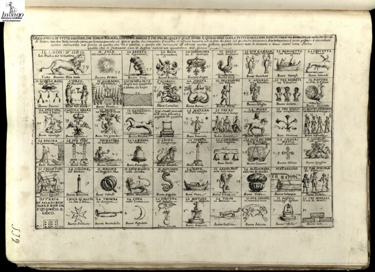 immagine di Giuseppe Maria Mitelli, Gioco nuovo di tutte l'osterie (1712)