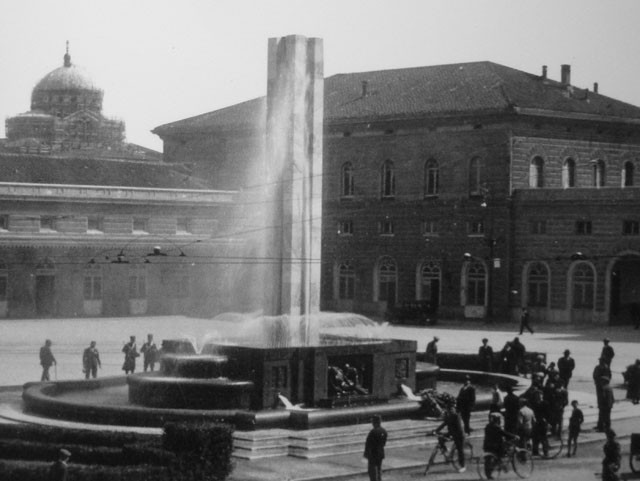 Fontana dei Caduti della Direttissima - G.U. Arata - Fonte: Mostra Giulio Ulisse Arata - Bologna 2012