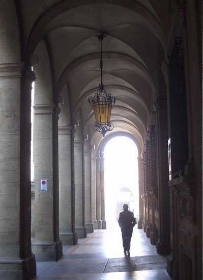 Il portico di Palazzo Malvezzi
