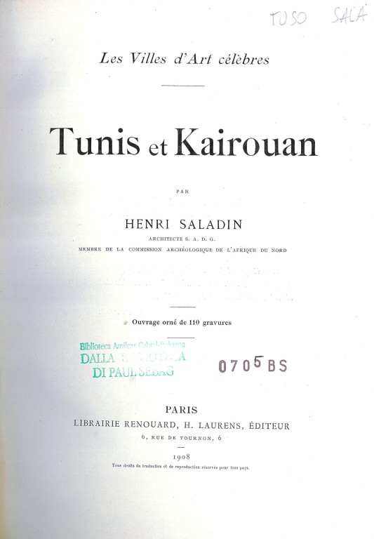 copertina di Tunis et Kairouan 