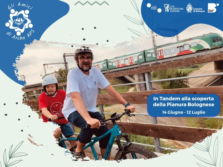 copertina di In tandem alla scoperta della pianura bolognese