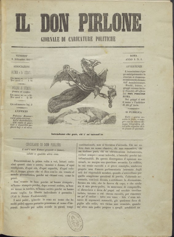 immagine di Il Don Pirlone, 01 settembre 1848