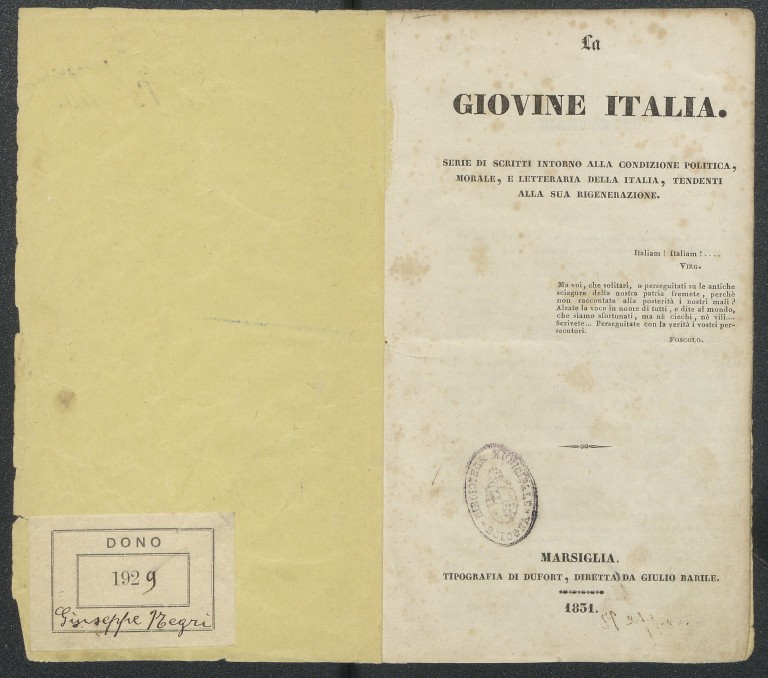 immagine di La Giovine Italia (1831)