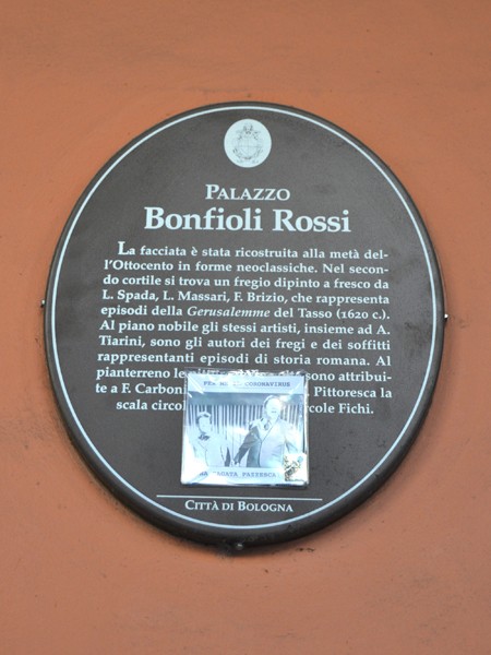 Palazzo Bonfioli Rossi - cartiglio