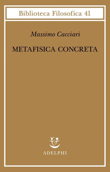 copertina di Metafisica concreta
