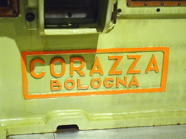 Macchina dosatrice e confezionatrice di dadi da brodo Corazza FD 220 (1959) - part. - Museo del Patrimonio industriale (BO)