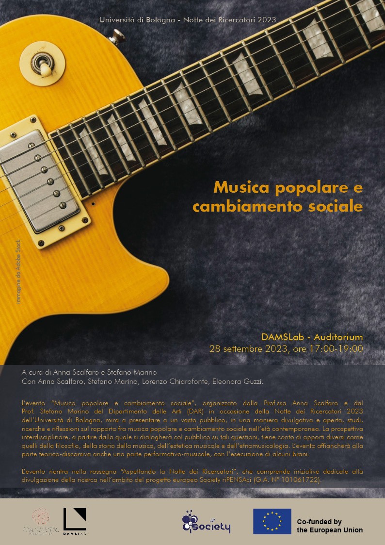 copertina di Musica popolare e cambiamento sociale