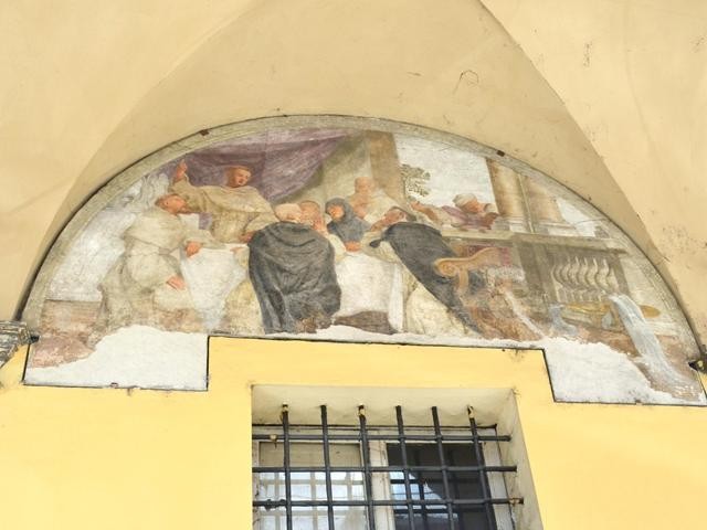 Ex convento di S. Francesco - piazza Malpighi (BO) - portico esterno - Storie di S. Antonio da Padova - sec. XVII