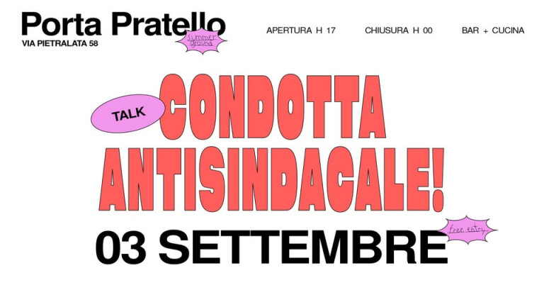 copertina di Condotta Antisindacale