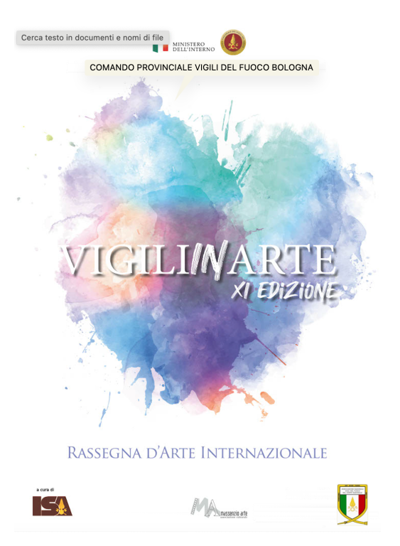 copertina di Vigili del fuoco Bologna. Rassegna internazionale "Vigili in arte 2024 - 25"