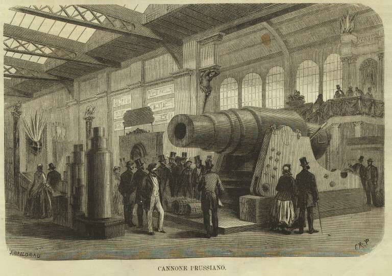 immagine di Il cannone Krupp all'Esposizione universale del 1867