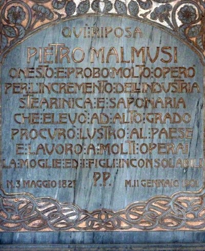 Tomba di Pietro Malmusi - Cimitero della Certosa (BO)