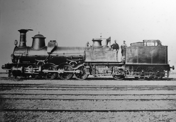 Una delle locomotive in funzione sulla linea Porrettana 