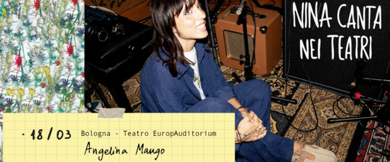 copertina di Angelina Mango | Nina canta nei teatri