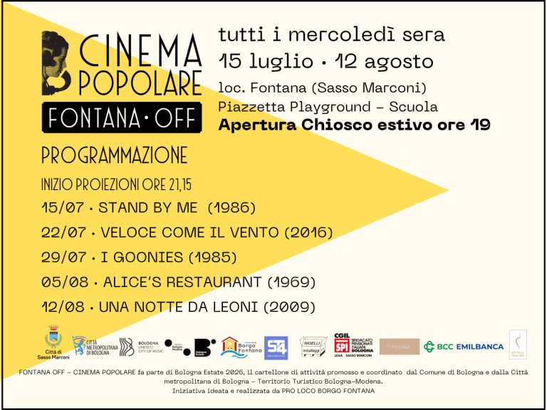 copertina di Fontana off - cinema popolare 