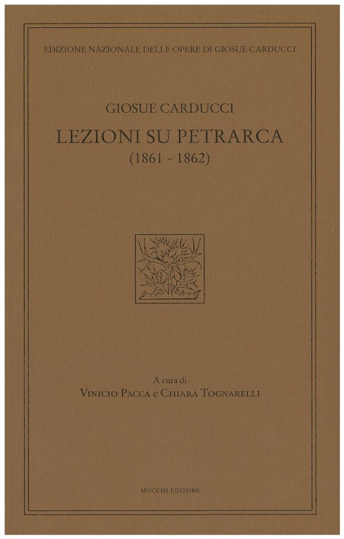 image of Giosue Carducci. Lezioni su Petrarca (1861 - 1862)