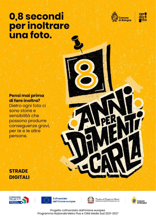 immagine di 0,8 secondi per inoltrare una foto. 8 anni per dimenticarla