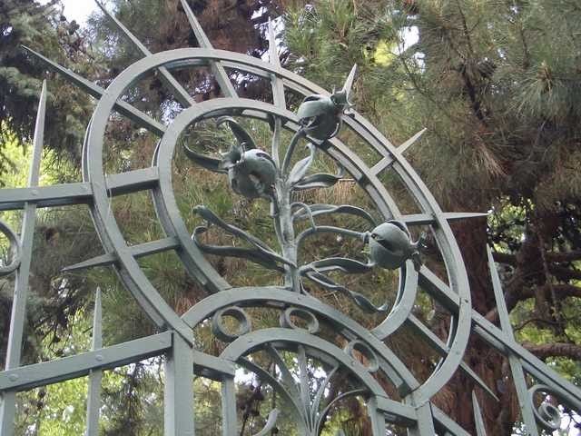 Il cancello dell'Orto botanico 
