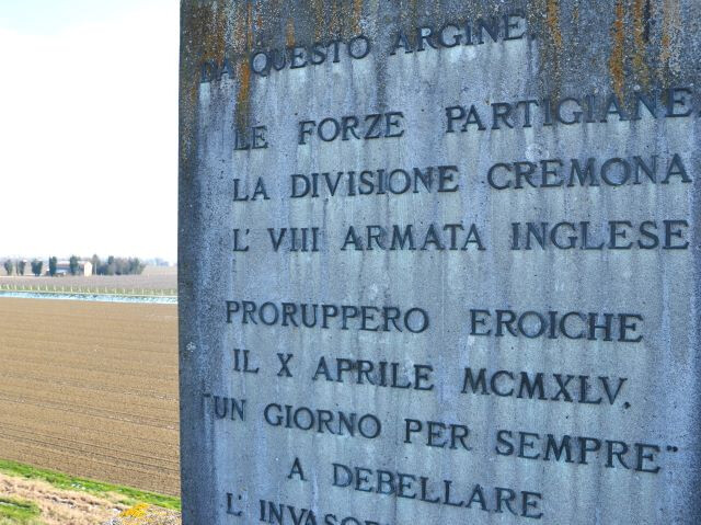 Monumento sull'argine del Senio