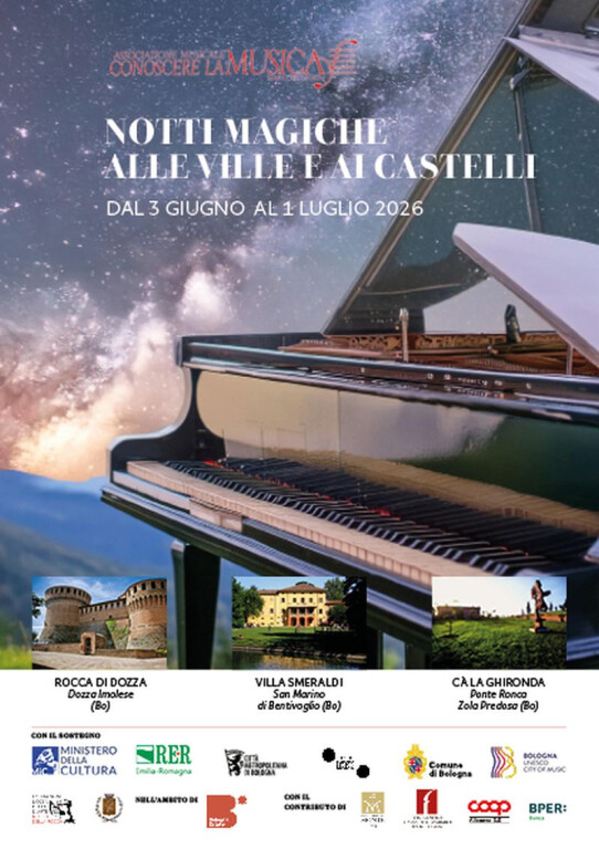 copertina di Notti Magiche alle Ville e ai Castelli 2026