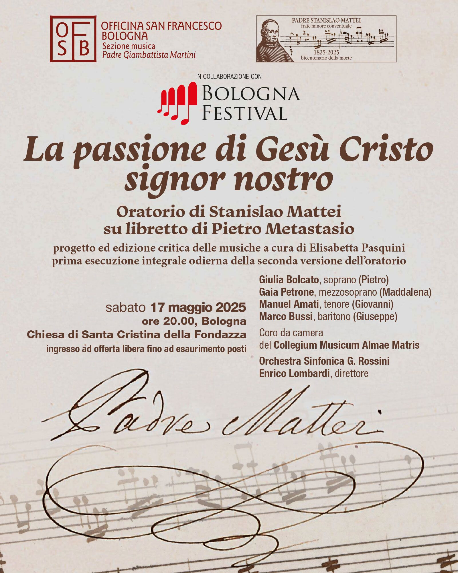 La passione di Gesù Cristo signor nostro