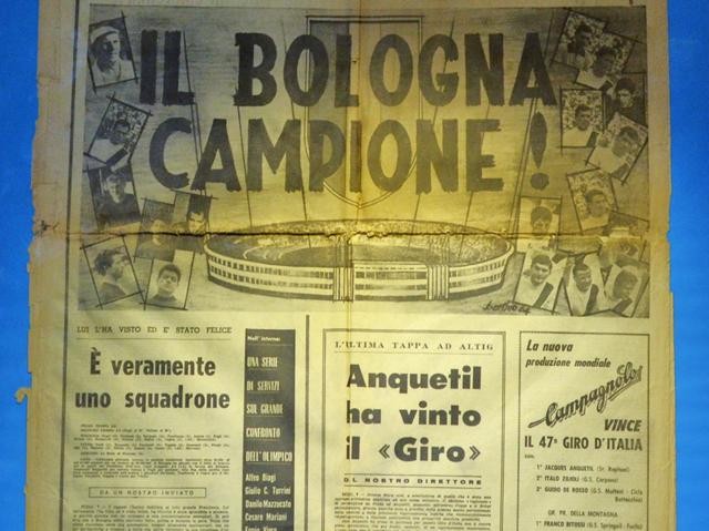 Il Bologna campione - Fonte: Mostra Baraccano (BO) - 2015