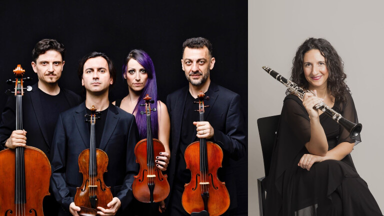 copertina di I Solisti dell'Orchestra Mozart | Quartetto Mirus e Mariafrancesca Latella