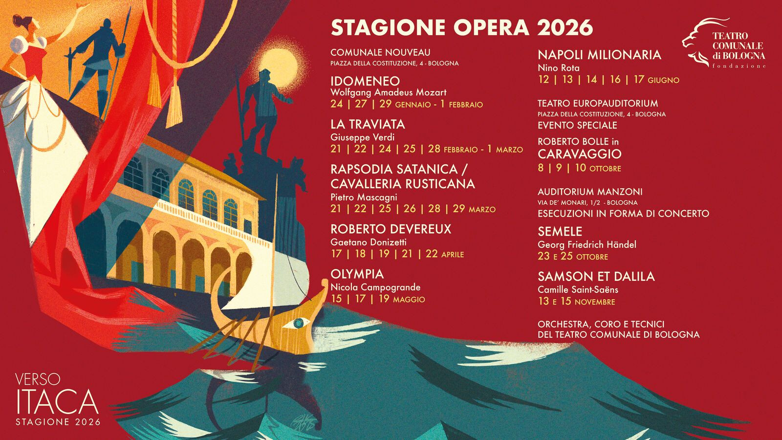 Teatro Comunale di Bologna | Opera 2026